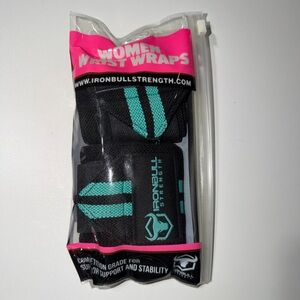 Black and Teal Wrist Wraps